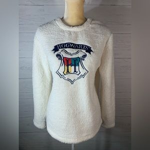 Harry Potter Howarts  faux fur sherpa ivory size M womens